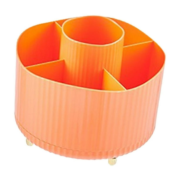 Organizador de maquillaje giratorio Yuyangstore 360 grados Naranja