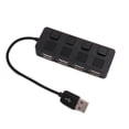 thumbnail image 1 of Mini Adaptador divisor USB Ordenador portátil 1 Arrastre 4 Ordenador portátil PC USB2.0 Hub Indicador LED Interruptor de botón individual Scienceny DZ6581-01, 1 of 2