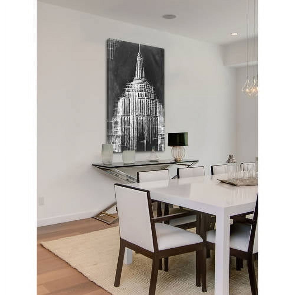 Marmont Hill ''Empire State Blueprint'' Painting Print on Wrapped Canvas