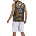 thumbnail image 2 of Naloa Coffee-Drinking Skull Basketball Jersey Reversible Men's Mesh Athletic Sports Shirts Training Practice S-4XL3X-Large, 2 of 6