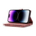 thumbnail image 2 of Compatible with iPhone 15 Pro Max Wallet Case with Credit Card Holder, Flip Folio Book PU Leather Vintage Phone Case Shockproof Multifunctional Cover Women Men for iPhone 15 Pro Max, Rosegold, 2 of 7