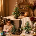 thumbnail image 6 of Aoznliie DIY Christmas Tree Kit, Beaded Tabletop Xmas Tree with Sparkling Crystal Beads & Lights, Handmade Craft Decor for Shelf Desk Centerpiece, 6 of 7