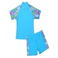 thumbnail image 2 of CHICTRY Little Girls Two-Piece Swimsuit Rash Guard Floral Printed Swimwear, 2 of 7
