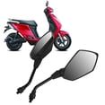 thumbnail image 3 of Fdit Qiilu Motorcycle Mirror, Black ABS Rear View Side Mirrors Motorcycle Rear View Mirror Reflective Rear View Mirrors Motorcycle Parts, 3 of 8