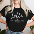 thumbnail image 2 of Lolli Like A Grandma Only Cooler Heart Mother's Day Lolli Women T-Shirt, Cute Vintage Graphic Tee for Grandma, Funny Mother's Day Gift Idea, Cool Nana Apparel, Family Celebration Shirt with, 2 of 3