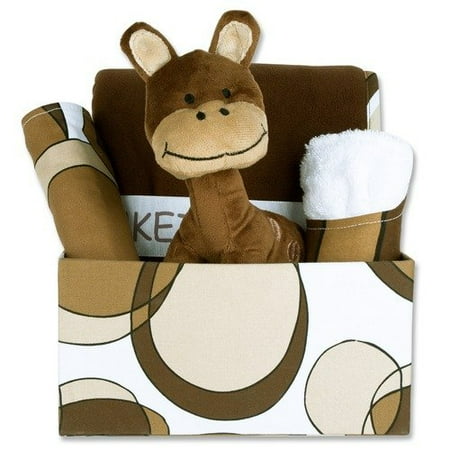 Trend Lab Bubbles 5 Piece Box Gift Set in Brown