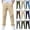 Khaki, variant on Gamivast Pants for Boys Back to School Straight Leg Lightweight Mid Rise Button Closure Casual Pants with Pockets Full Length Flat Front Chinos Uniform Wear Outfits Khaki 9-10 Years