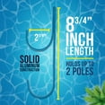 thumbnail image 3 of U.S. Pool Supply Set of 2 Blue Aluminum Pool Hangers for Telescopic Poles - Store Poles with Nets, Vacuums, Hoses & Attachments - Organize Swimming Pool Area, Accessory Equipment, 3 of 5