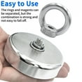 thumbnail image 5 of D16~D42mm Super Strong Neodymium Fishing Hook N52 Heavy Duty Rare Earth Neodymium with Countersunk Hole Eyebolt Salvage Magnetic, 5 of 9