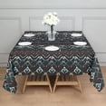 thumbnail image 3 of Colorful Geometric Pattern Square Tablecloth,Waterproof Square Table Cover,Wipeable Spillproof Washable Table Cover for Home Kitchen Party Decor 60"x60"(152x152cm), 3 of 6