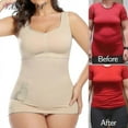 thumbnail image 2 of Shapewear For Plus Size Women Tummy Control Shapewear Built-in Bra Shaping Tank Tops Slimming Body Shaper Compression Underwear, 2 of 5