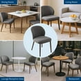 thumbnail image 6 of Dining Chair Set of 6,Modern Upholstered Kitchen Chairs with Ergonomic Back Support,265lbs Capacity Dining Room Chairs with Wood Legs for Kitchen Dining Room Restaurant, 6 of 8