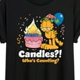 thumbnail image 3 of Garfield - Candles Who's Counting - Women's Oversized T-Shirt, 3 of 5