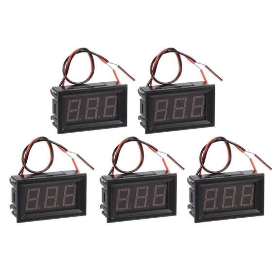 Uxcell DC 5~120V Digital Mini Voltmeter Voltage Display, Blue