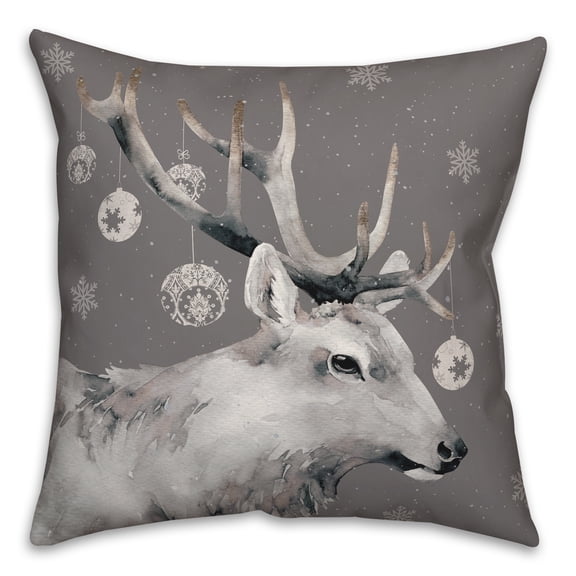 Creative Products Christmas Reindeer 18 x 18 Indoor / Outdoor Pillow