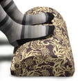 thumbnail image 3 of East Foot Rest, Eastern Traditional Blossoms with Influences Antique Turkish, Non-Slip Backing Adjustable Ergonomic Memory Foam Leg Support for Office, Eggplant and Pale Yellow, by Ambesonne, 3 of 5