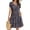 12-Multicolor, variant on Floral Dress for Women Summer Casual Short Sleeve Button Front V Neck A-Line Swing Dress with Pockets