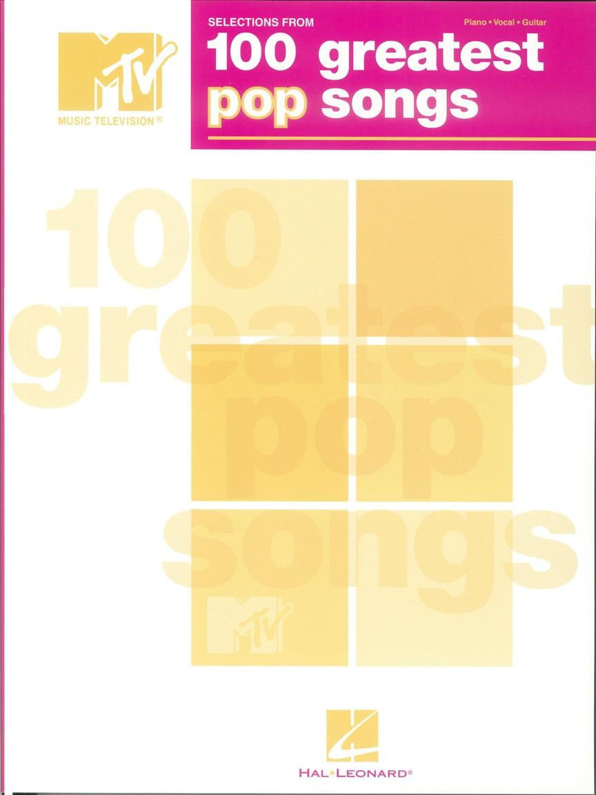 Seminar kalligrafi Ydeevne Hal Leonard Selections from MTV's 100 Greatest Pop Songs-Piano/Vocal/Guitar  - Walmart.com