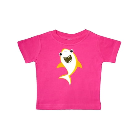 

Inktastic Cute Shark Little Shark Yellow Shark Gift Baby Boy or Baby Girl T-Shirt