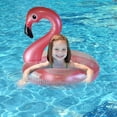 thumbnail image 2 of Flamingo Glitter Inflatable Swimming Ring - Adult & Kids Pool Buoy for Pool Parties, 2 of 6