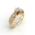 thumbnail image 6 of JFY JEWELS 2.1Ct Natural Moissanite Women's Wedding Bridal Ring Set 14K Yellow Gold Plated 925 Sterling Silver, 6 of 6