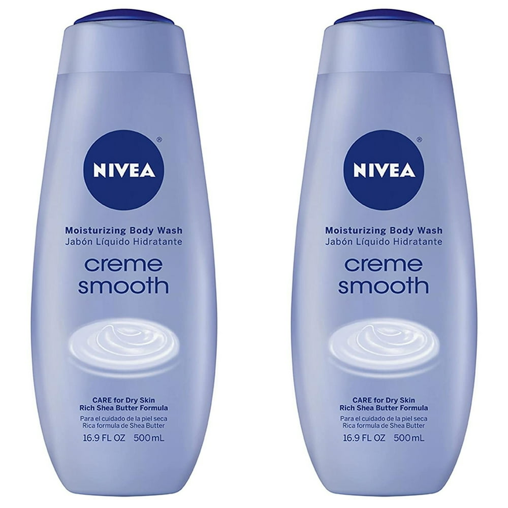 Nivea Creme Smooth Body Wash 16.9 oz (2 Pack)