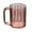 Pink, variant on JoyMoreHome Striped Mouthwash Cup, Transparent Plastic Cups with Handle, Easy to Clean, for Kitchen, Bathroom Sink, Livingroom