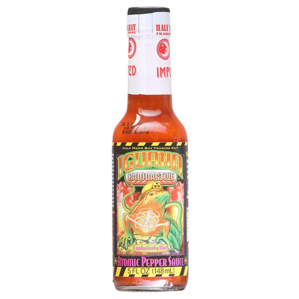 Iguana Radioactive Explosively Hot Atomic Pepper Sauce, 5oz. (Pack of 3)