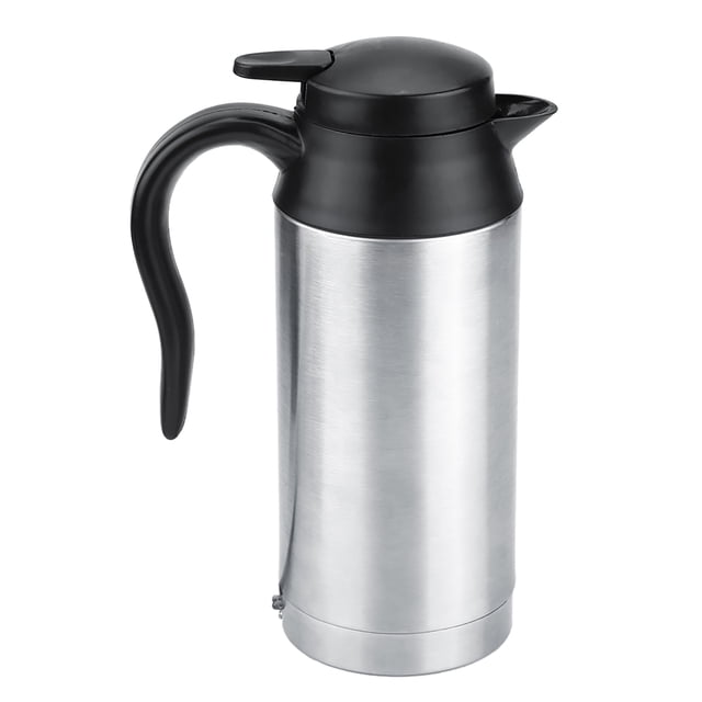 Hervidor De Coche Eléctrico Portátil: 12V 750ml Coche Portátil Eléctrico Viaje Calefacción Taza Café Té Hirviendo Taza Hervidor Con Control De Temperatura Hogar Y Cocina