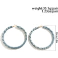 thumbnail image 5 of Boho Heart  Hoop Earrings Geometry Simple Exaggerated Big Star Heart Round Earrings Bohemian Statement Summer Beach Earrings Accessories Jewelry for Women, 5 of 9
