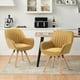 thumbnail image 2 of Silla Sillón FurnitureR Silla de Comedor Individual Giratoria 360° Amarillo, 2 of 9