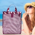 thumbnail image 3 of Bolsa de almacenamiento para deportes al aire libre para mujer bolso Ehuebsd de hombro informal de moda de malla para playa y natación para verano, 3 of 7