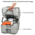 thumbnail image 6 of Gymax 5.3 Gallon Portable Travel Toilet Outdoor Camping Toilet w/ Piston Pump Flush, 6 of 10