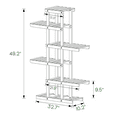 thumbnail image 2 of MoNiBloom Wood 5 Tiers Plant Stand, Flower Shelf, Display Rack, Carbonized, for Indoor Outdoor, 2 of 10