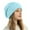 Sky Blue, variant on Luxalzxs Womens Knit Beanie Hat Winter Thick Solid Color Fleece Lined Beanie Caps Skiing Beanies Skull Cap
