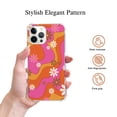 thumbnail image 2 of Pink Retro 70s Flowers Case for iPhone 13 Pro,Aesthetic Art Design TPU Bumper Cover Case, 2 of 6