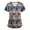 MulticolorA_16#94N, variant on Garbnen Christmas Scrubs for Women Tops V Neck Short Sleeve Plus Size Tops Xmas Printed Nurse Working Uniforms with Pockets S-5XL