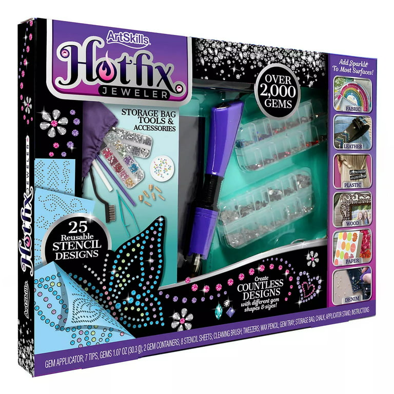 Worthofbest Bedazzler Kit with Rhinestones, Hotfix Rhinestone Applicator  for Fabric and Clothes, Age: 12 and Above 