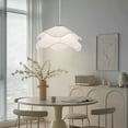 thumbnail image 4 of Arturesthome Anna White Fabric Pendant Light French Living Room Chandelier, 4 of 15
