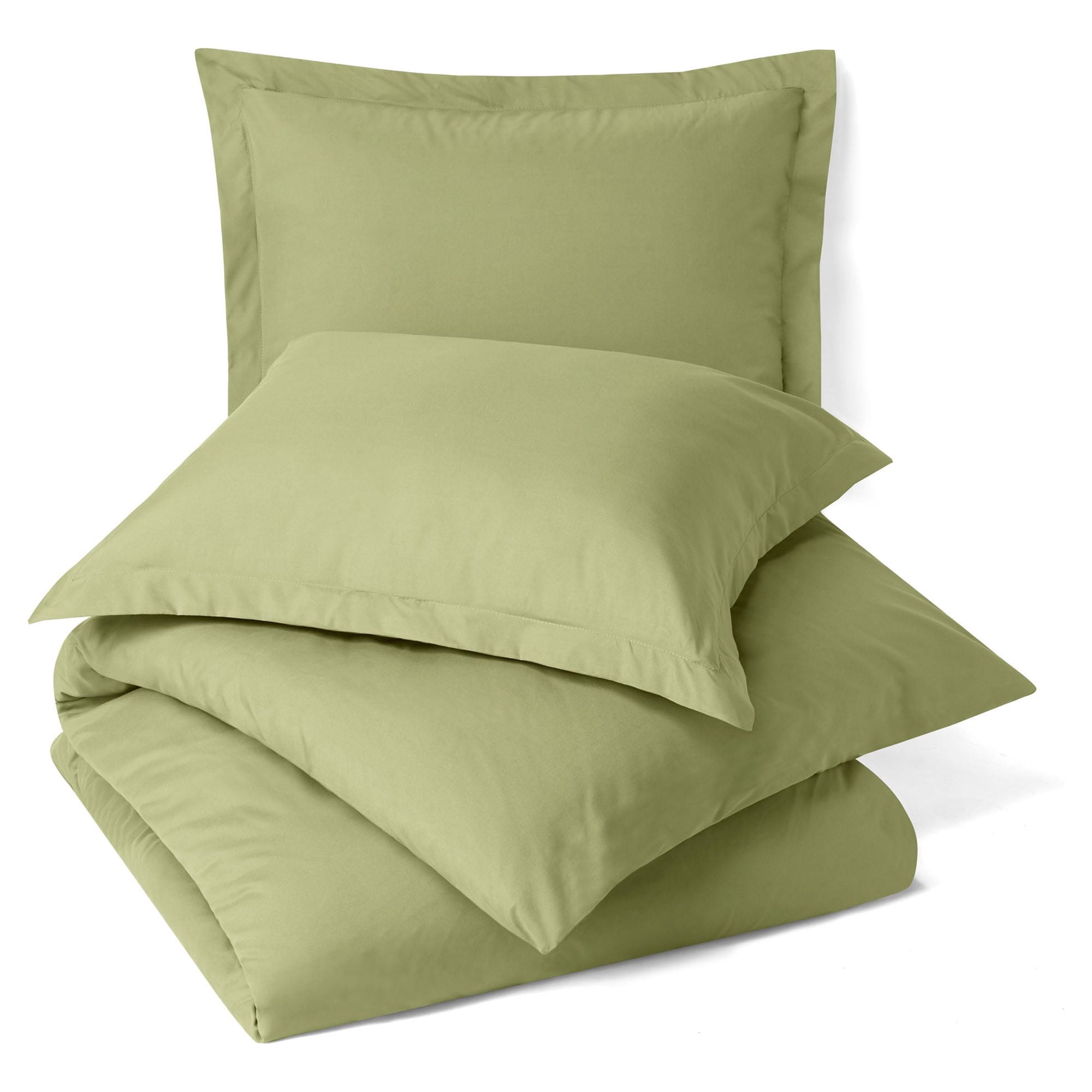 Hearth & Harbor 2-Piece Sage Green Duvet Cover Set, Twin