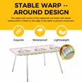 thumbnail image 4 of Easter Table Cloths for 8 Foot Rectangle Tables, Spring Watercolor Easter Eggs Bunny Pink Green Plaid Patio Waterproof Elastic Fitted Tablecloths, Washable Rectangular Table Cover for Camping, 4 of 8