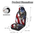 thumbnail image 3 of CHAQLIN Washable Front Car Seat Covers for Auto Polyester Easy to Install Vehicle Seat Covers, Eagle Pattern, 3 of 6