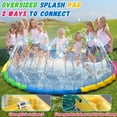 thumbnail image 3 of 13 ft Giant Inflatable Splash Pad Extra Large 156" 2025 Update Non Slip Pad for Adults Large Dogs Pets Giant Thicken Sprinkler Pool Summer Outdoor Fun Backyard Fountain, 3 of 7