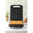thumbnail image 3 of Mainstays 4 Slice Waffle Maker, Removable Plates, Black Matte, Model MS8400778514-1, 3 of 9