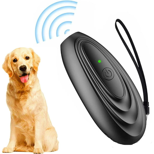 Dispositivo antiladridos JanHm para Perros Mascotas Control ultrasónico suave (Negro)