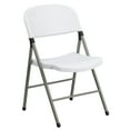 thumbnail image 3 of Flash Furniture HERCULES Series 330 lb. Capacity White Plastic Folding Chair with Gray Frame, 3 of 13