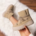 thumbnail image 5 of BURUDANI Women's Comfy Lace Up Ankle Winter Snow Boots, 5 of 5