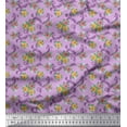 thumbnail image 1 of Soimoi Cotton Duck Fabric Swirl,Leaves & Rose Floral Print Fabric by the Yard 42 Inch Wide, 1 of 1