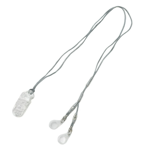 Clip para audibono bte con cordón antipérdida, conveniente y duradero, adecuado para adultos y niños con bucles de silicona de 7 mm, 9 mm y 11 mm, Estuche de transporte gris gris