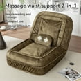 thumbnail image 2 of Upholstered Human Dog Bed for Adult & Pets,with 5 Adjustable Position &Massage Pillow, Bean Bag floor sofa with 2 Soft Pillows, Green, 2 of 6